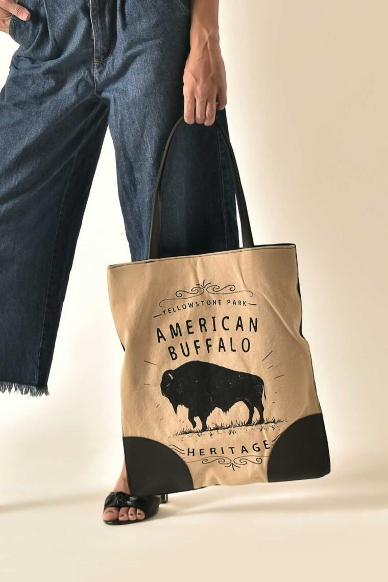 American Buffalo Small Book Bag