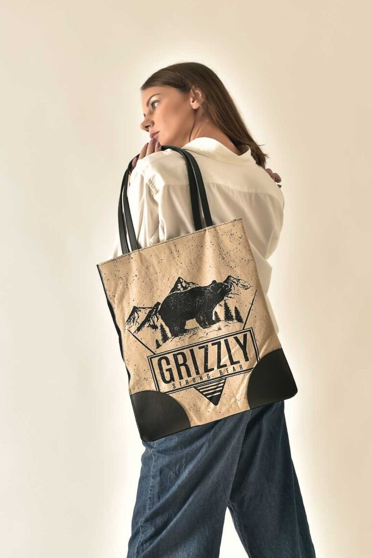 Grizzly Bear Nature Book Bag