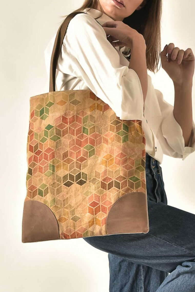 Retro Cubes Book Bag