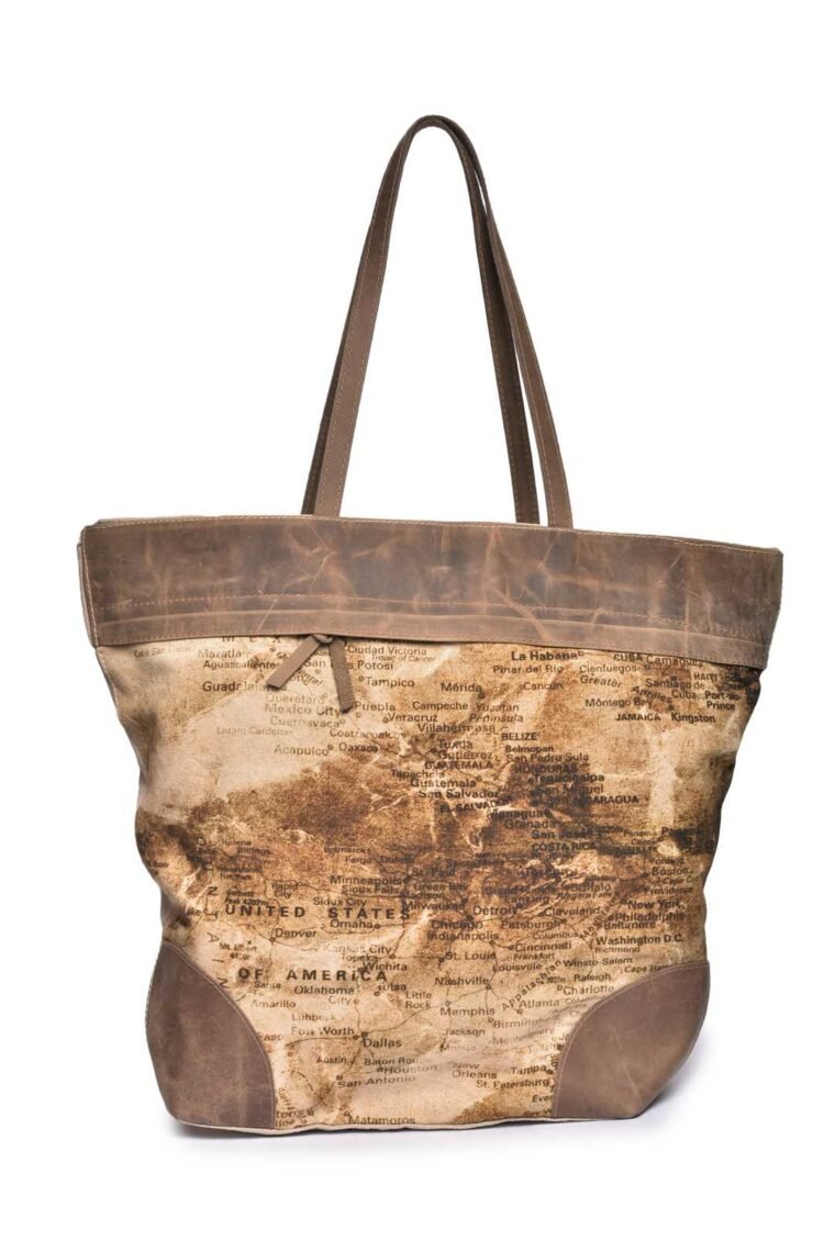 Vintage Map Medium Tote