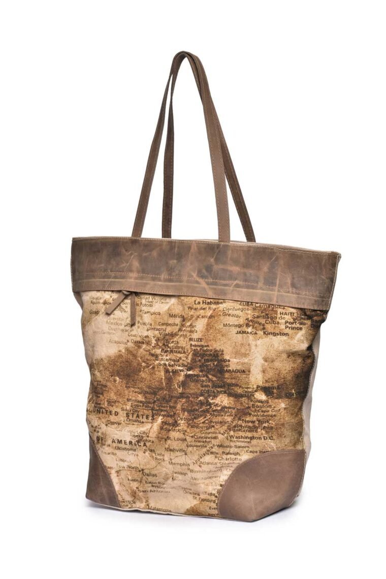 Vintage Map Medium Tote