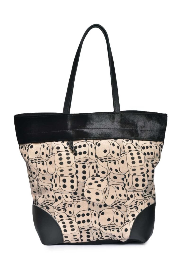 Dices Canvas Medium Tote