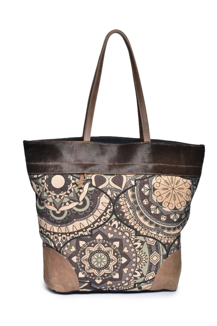 Mandala Blue Printed Medium Tote