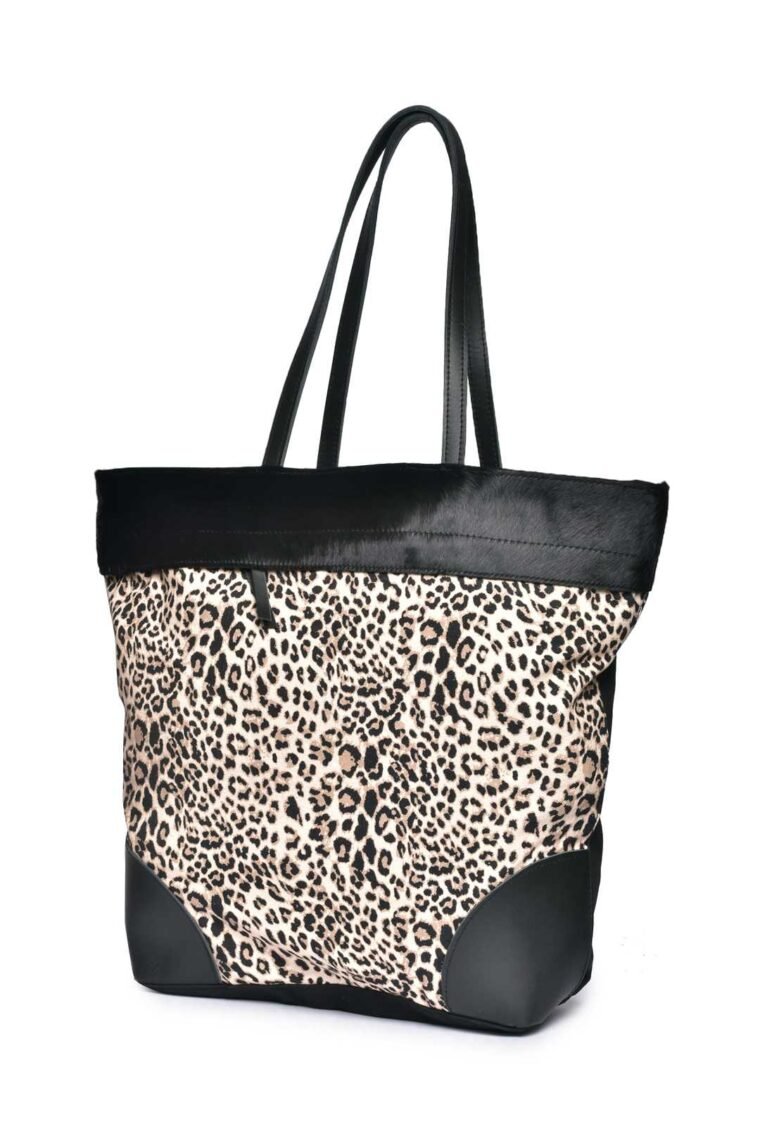 Leopard Skin Printed Medium Tote