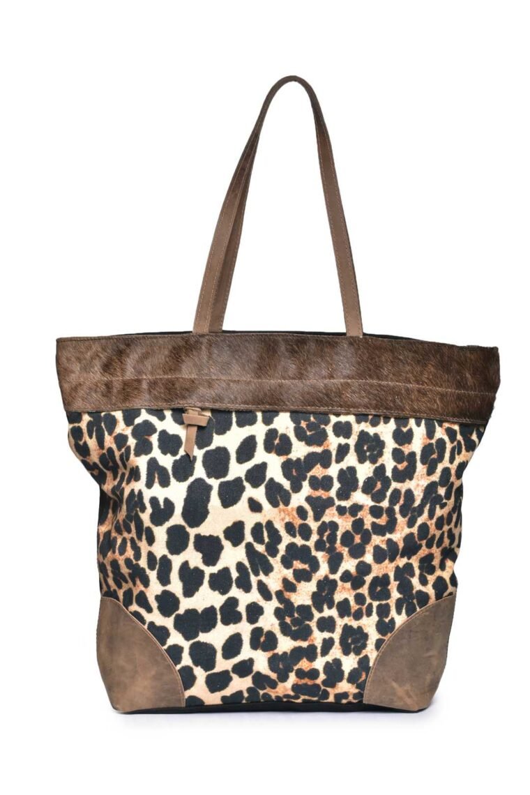 Cheetah Skin Printed Medium Tote