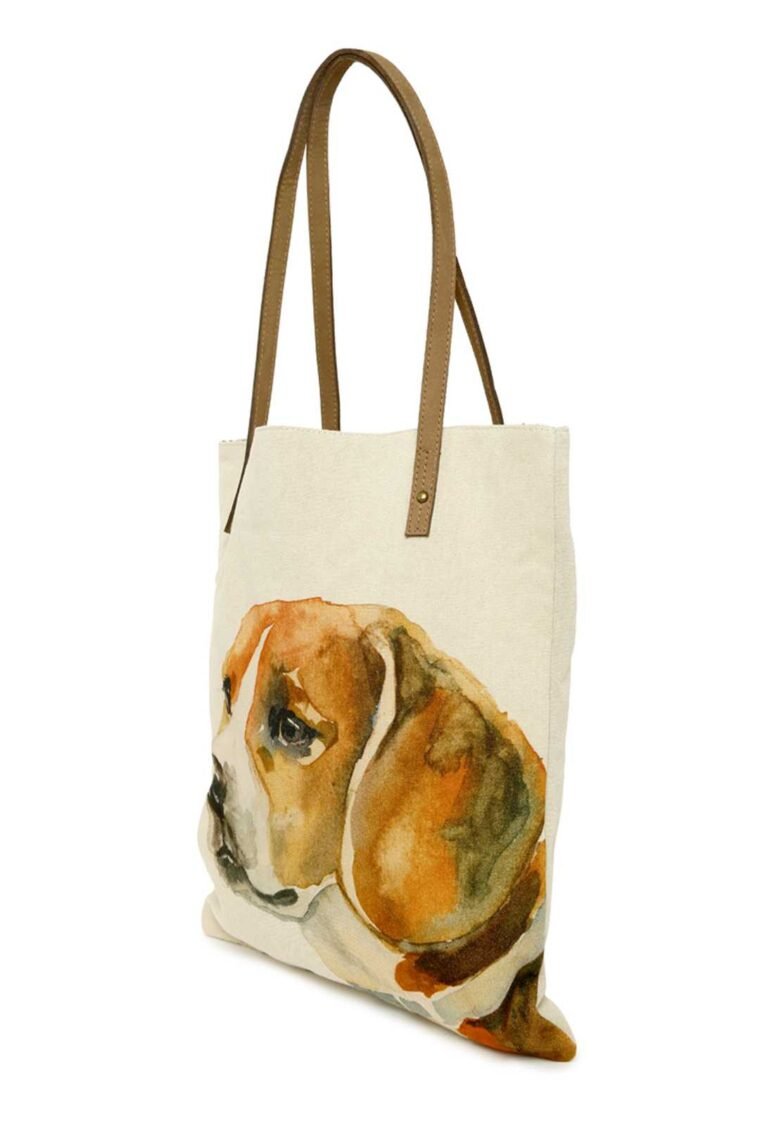 Beagle small book tote