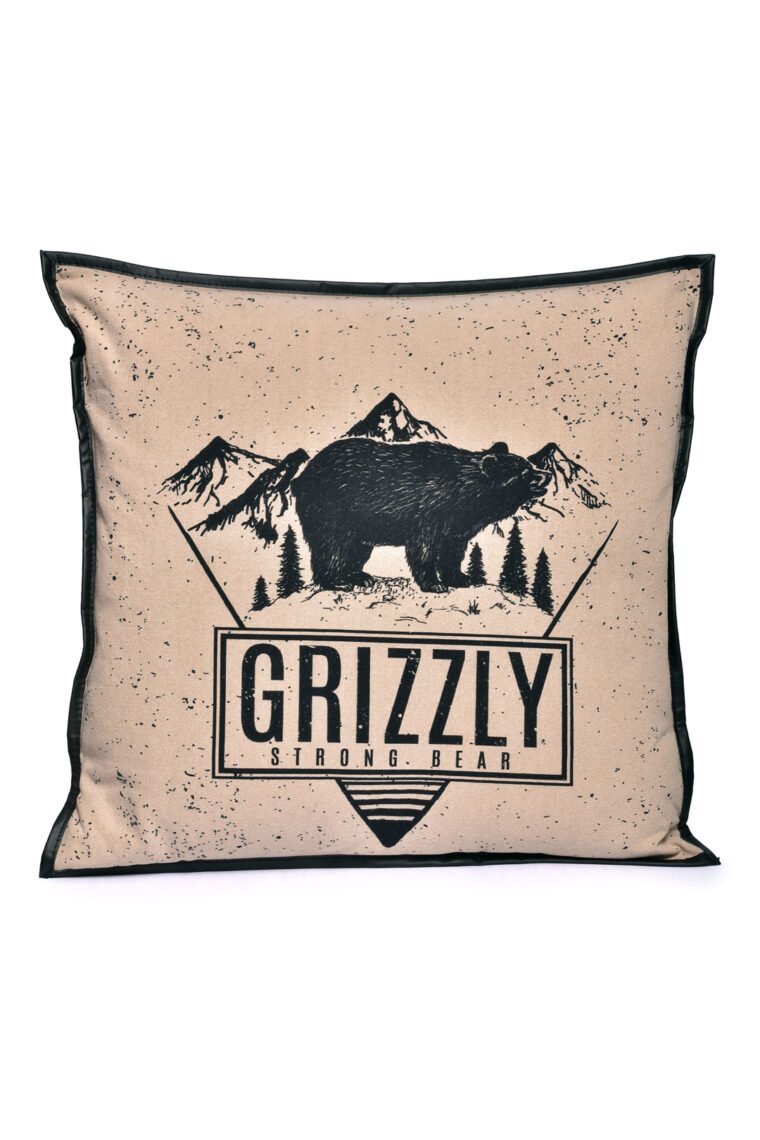 Grizzly Bear Throw Pillow