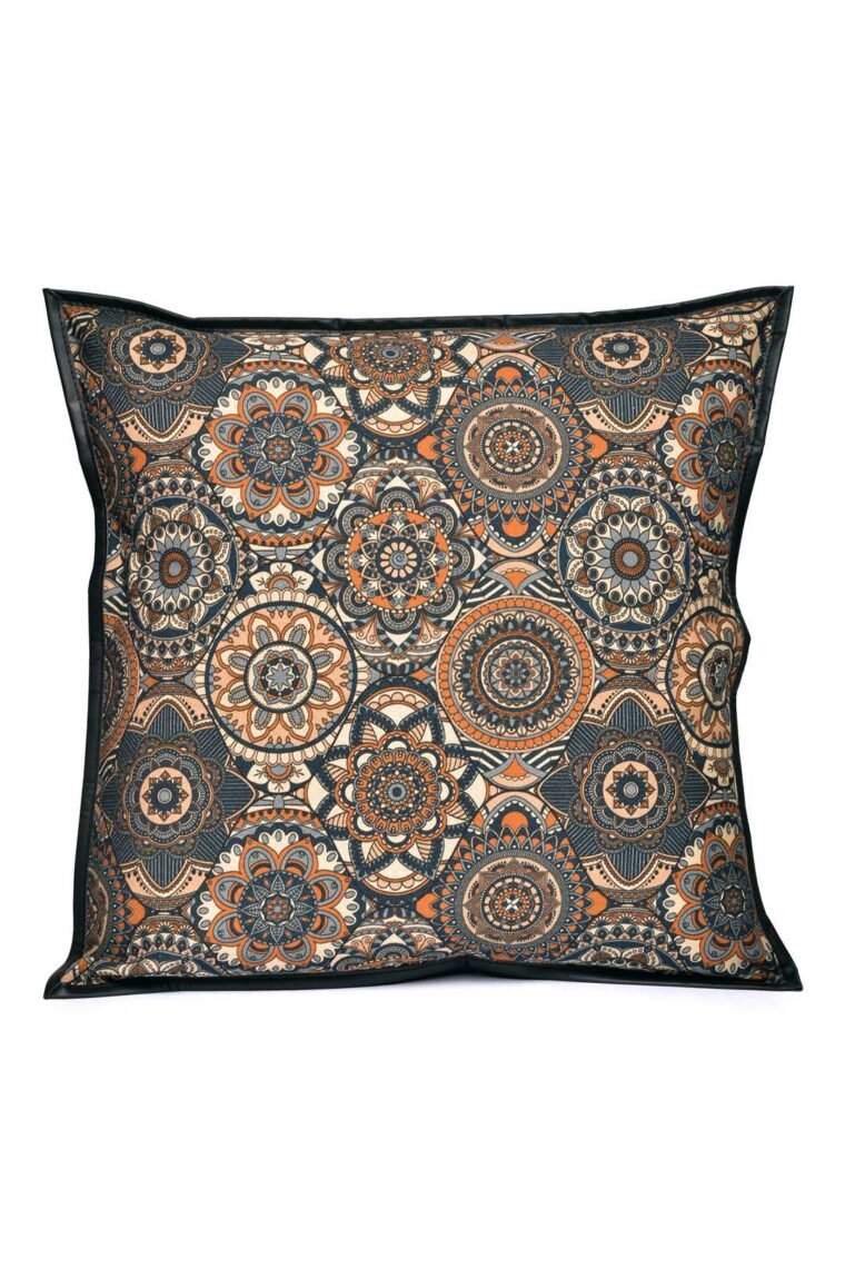 Mandala Orange Extended Throw Pillow