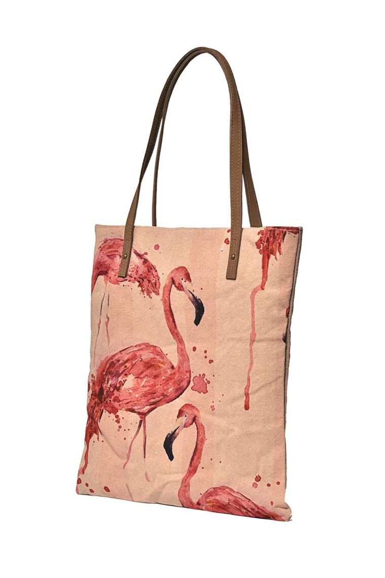 Flamingo Pattern Book Bag