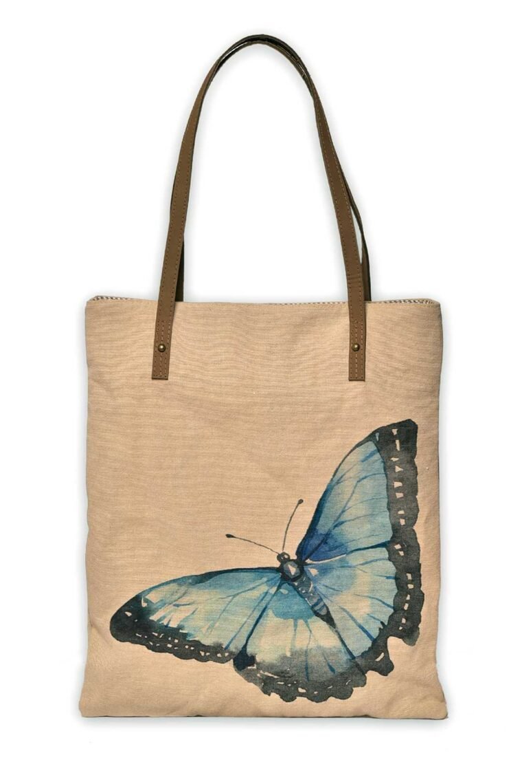 Blue Morphal Butterfly Book Bag