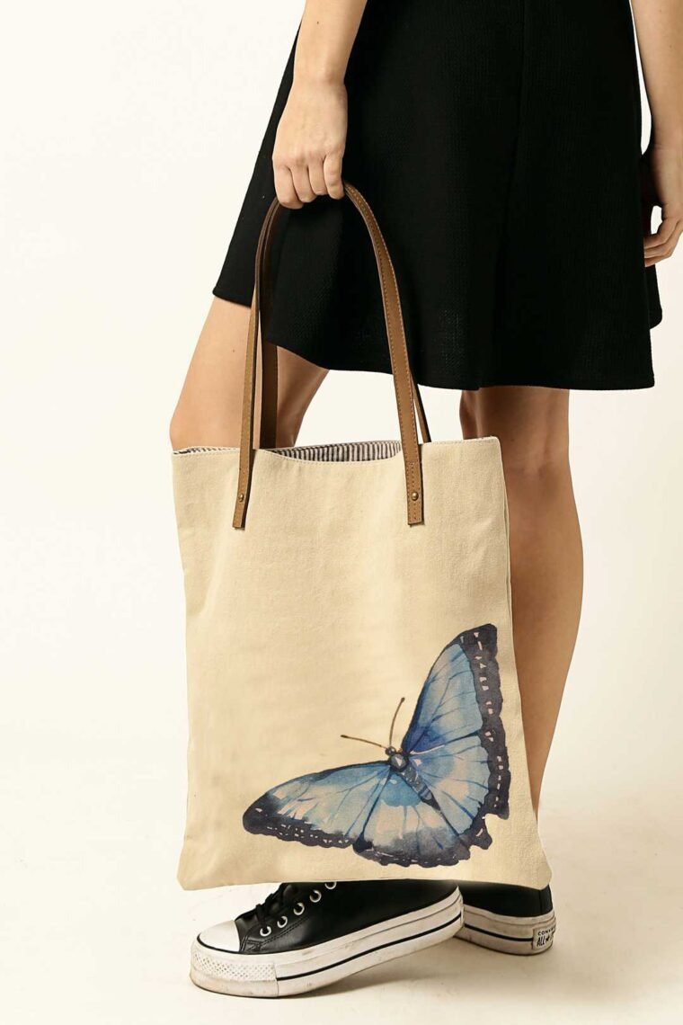 Blue Morphal Butterfly Book Bag