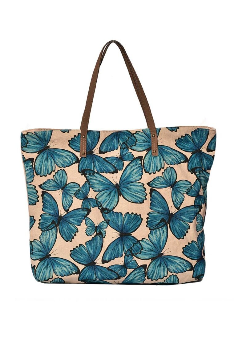 Blue Morphal Pattern Tote