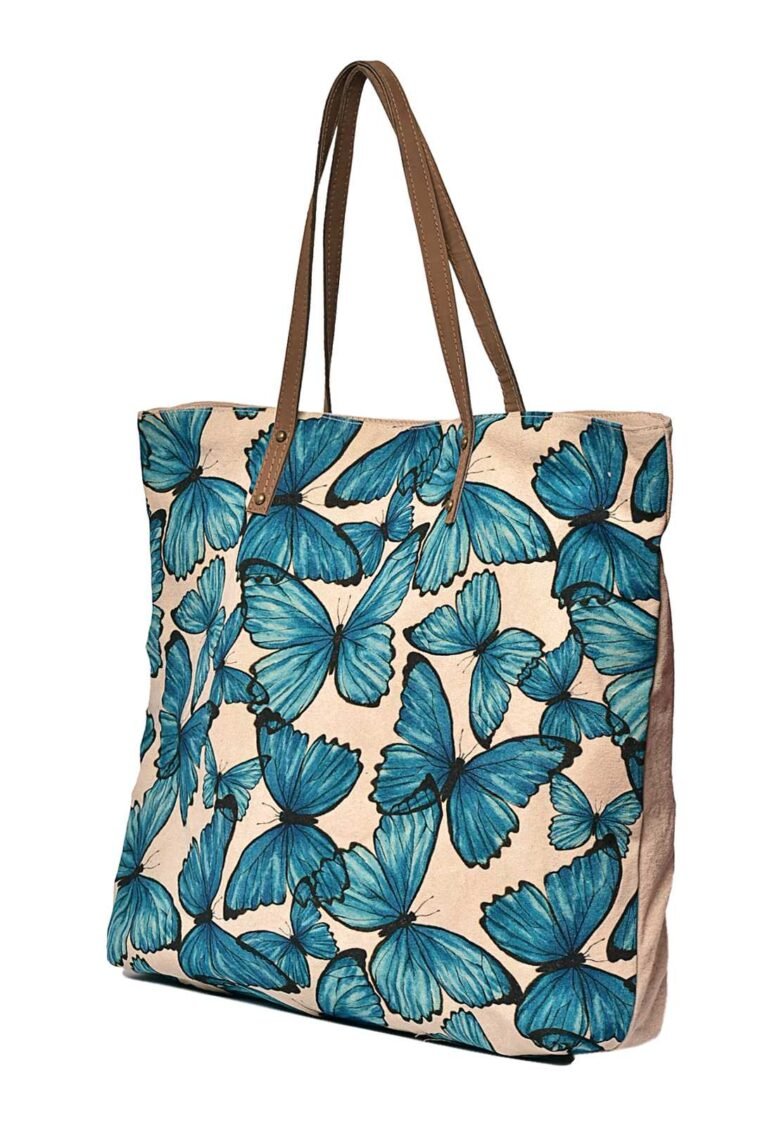 Blue Morphal Pattern Tote