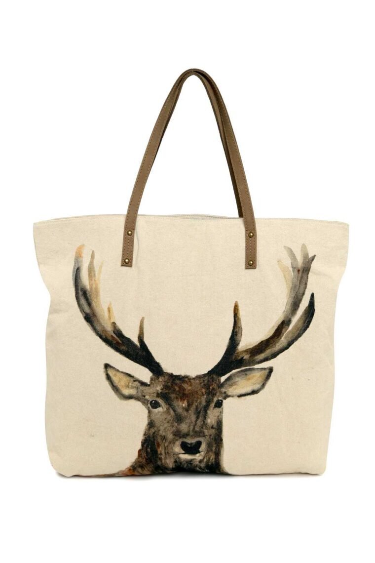 Stag Canvas Travel Tote Bag