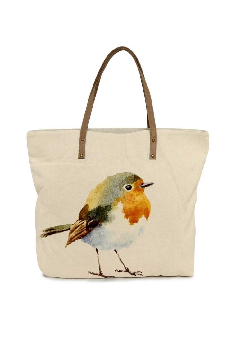 Robin Printed Travel Tote Bag