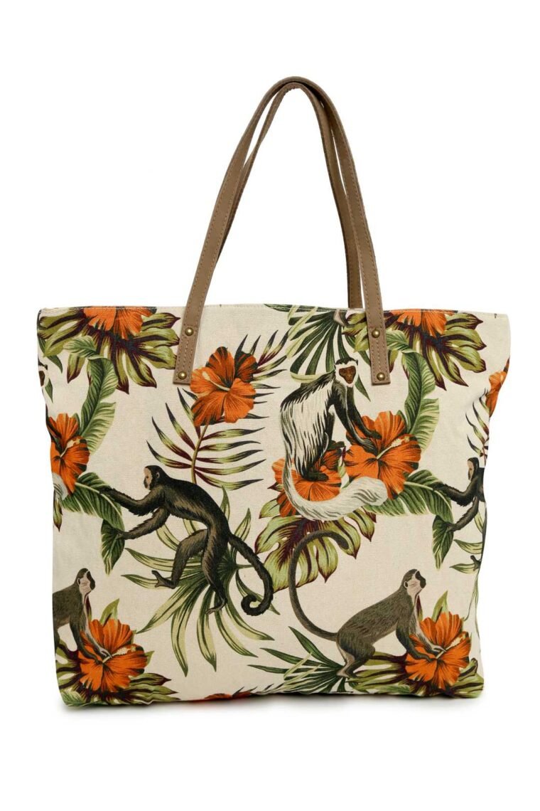 Tropical Light Printed Tote Bag