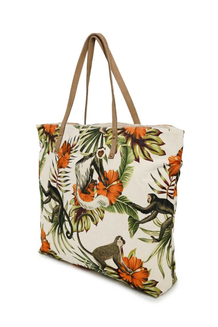 Tropical Light Printed Tote Bag