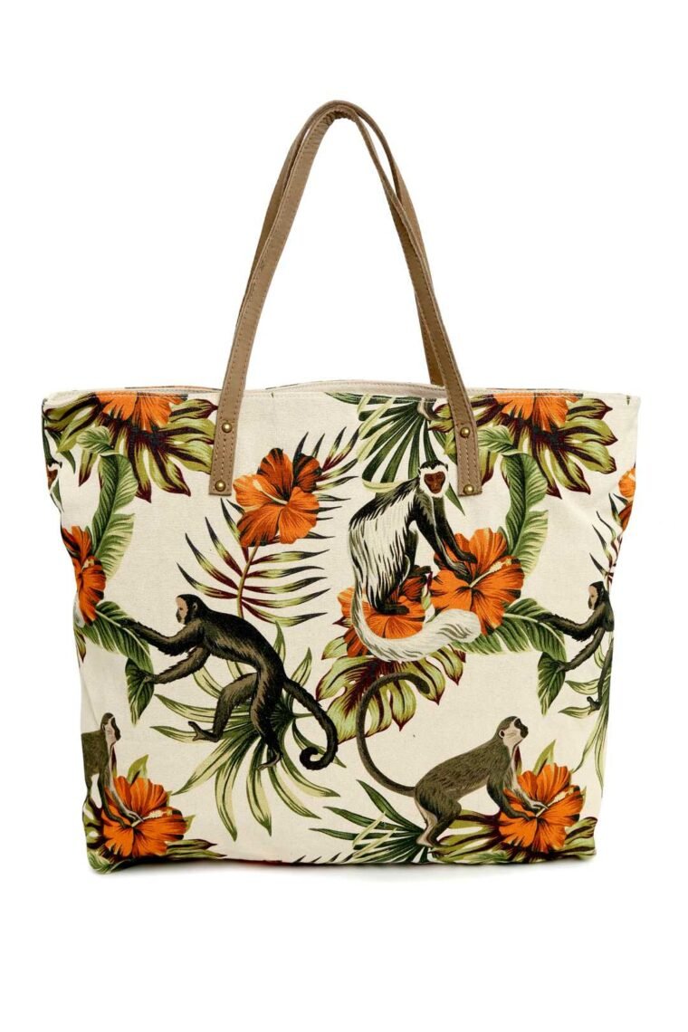 Tropical Light Printed Tote Bag