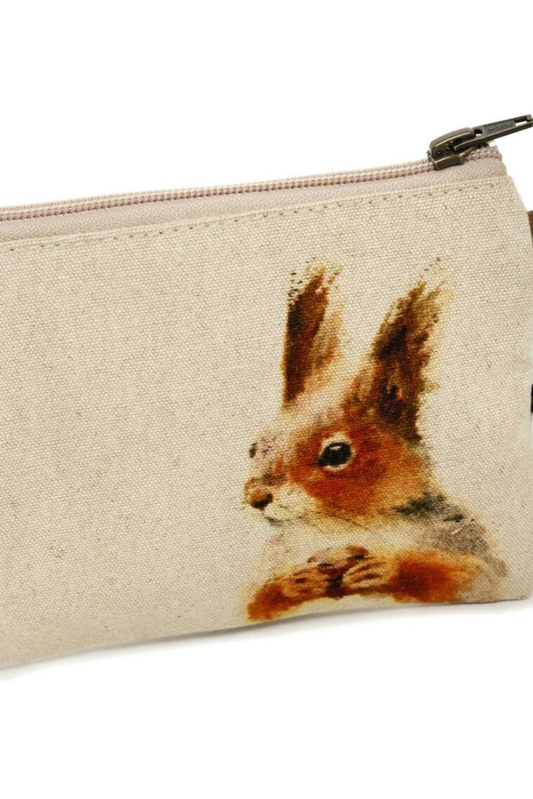 Squirrel Natural Life Wristlet