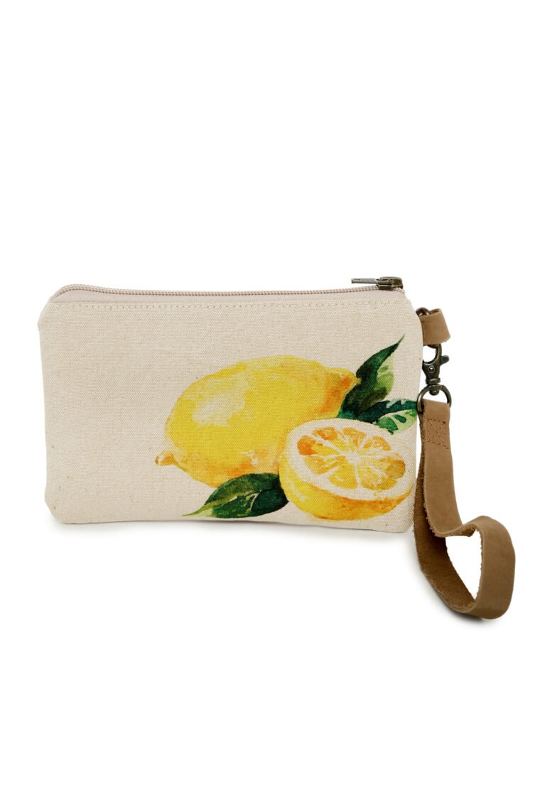 Lemon Wristlet Handbags