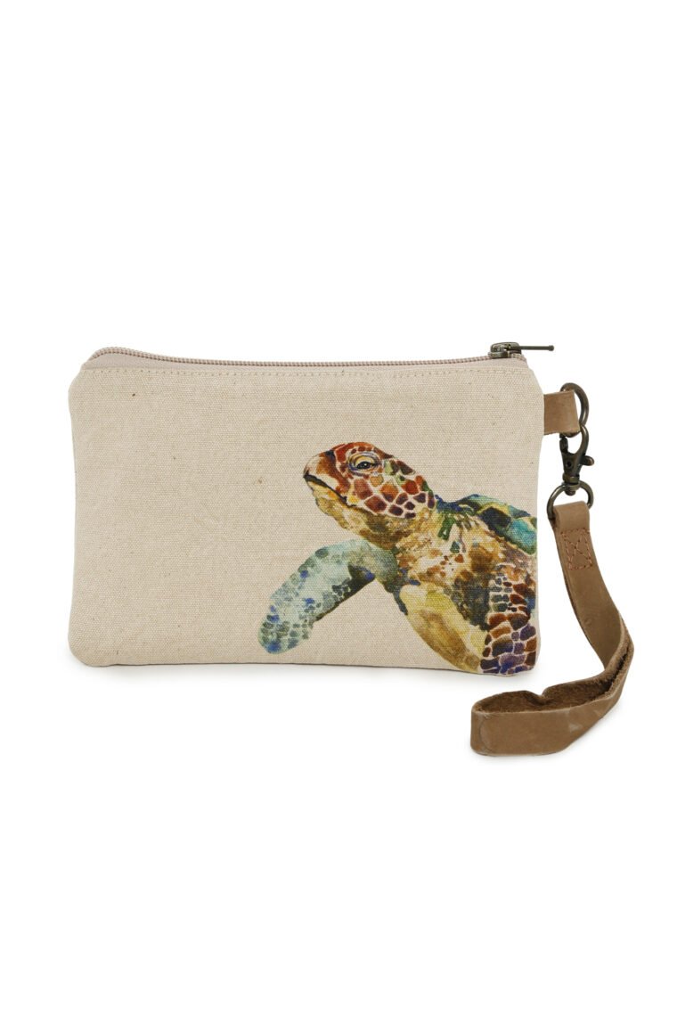 Sea Turtle Natural Life wristlet