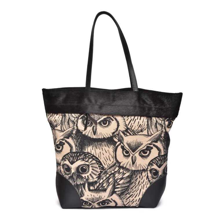 Owl Club Printed Medium Tote