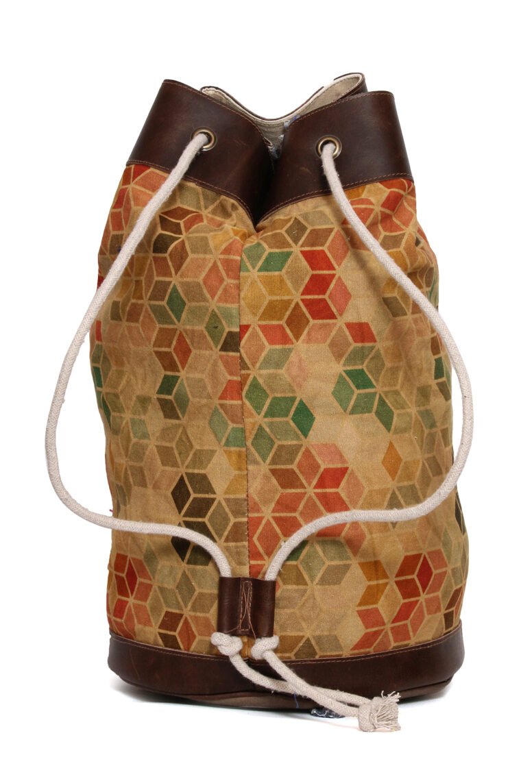 Retro Cubes Bucket Duffle