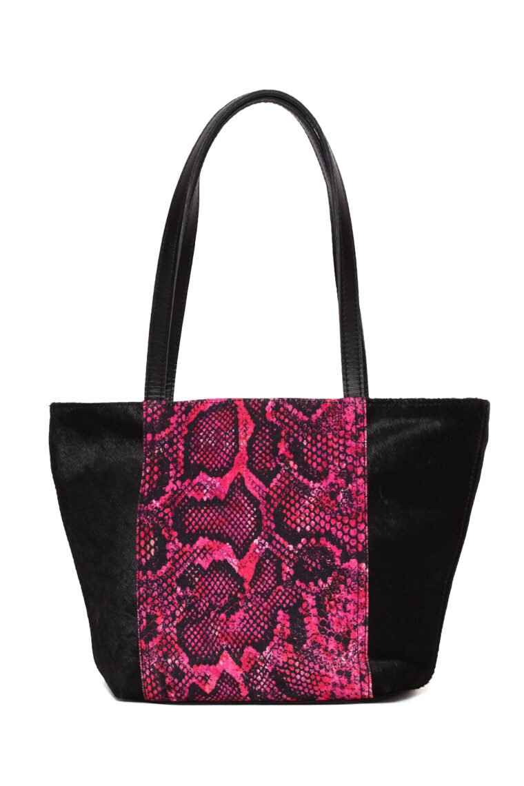 Pink Python Shoulder Bag