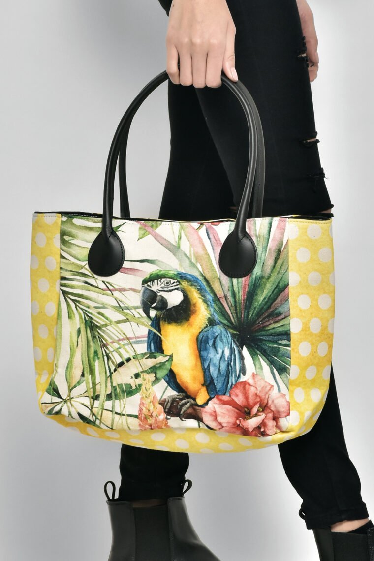 Yellow Macaw Shoulder Bag