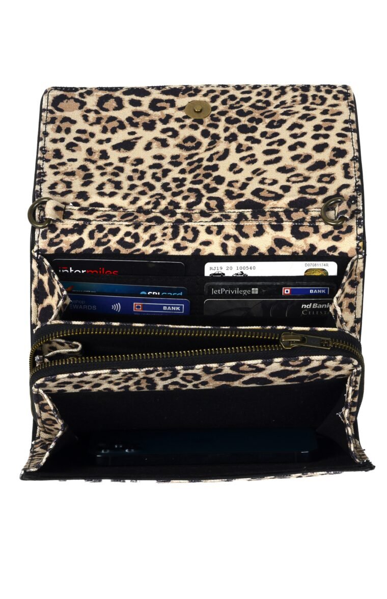 Leopard Clutch With Sling