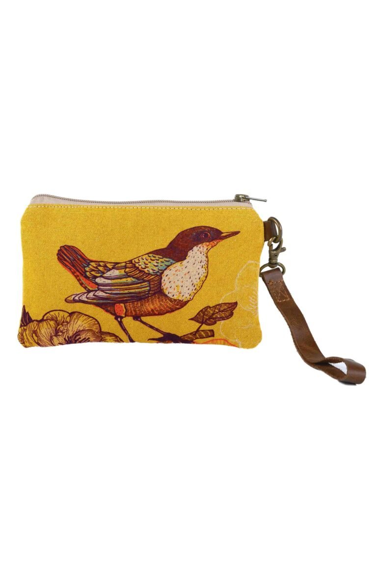 Blooming Bird Wristlet