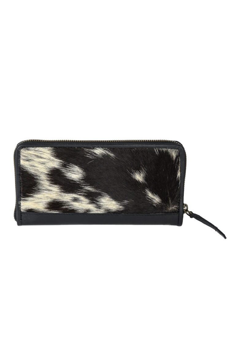 Black Fur Luxe Clutch