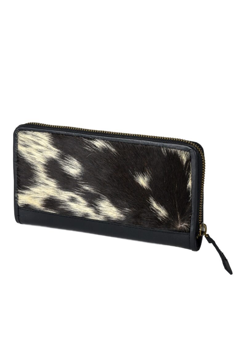 Black Fur Luxe Clutch